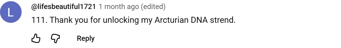 YouTube comment by @lifesbeautiful1721